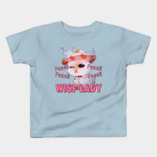 Cute And Beautiful Wisp Cat Lady Kids T-Shirt